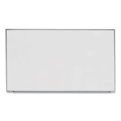 Deluxe Melamine Dry Erase Board, 72" x 48", White Surface, Anodized Aluminum Frame