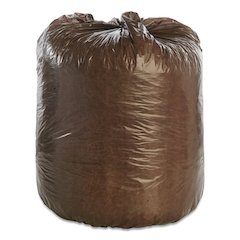 8105015604930, SKILCRAFT Controlled Life Cycle Bags, 30 gal, 0.8 mil, 30" x 36", Brown, 30/Box