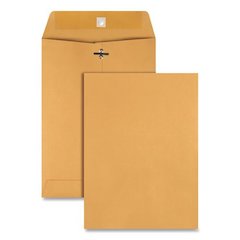 Clasp Envelope, 28 lb Bond Weight Kraft, #75, Square Flap, Clasp/Gummed Closure, 7.5 x 10.5, Brown Kraft, 100/Box
