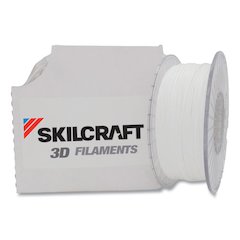 7045016858921, SKILCRAFT 3D Printer Polylactic Acid Filament, 1.75 mm, White