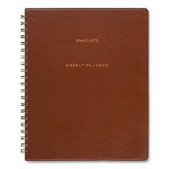 Signature Collection Academic Weekly/Monthly Planners, 11.5 x 8, Distressed Brown Cover, 13-Month: July 2025 to July 2026