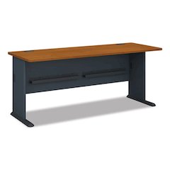Enterprise Collection Double Pedestal Desk, 70.13" x 28.63" x 29.75", Harvest Cherry, (Box 2 of 2)