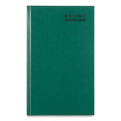 Emerald Series Account Book, Green Cover, 12.25 x 7.25 Sheets, 300 Sheets/Book