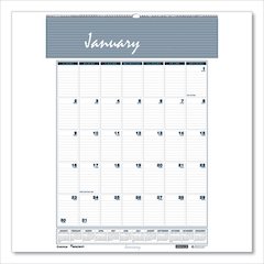 7510016935083, SKILCRAFT 12-Month Wall Calendar, 8.5 x 11, White/Blue/Gray Sheets, 12-Month (Jan to Dec): 2026