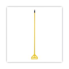 Quick Change Side-Latch Plastic Mop Head Handle, 60", Yellow