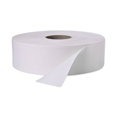 Jumbo Roll Bath Tissue, Septic Safe, 2-Ply, 3.4" x 1,000 ft, White, 12 Rolls/Carton