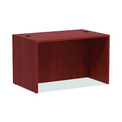Alera Valencia Series Straight Front Desk Shell, 47.25" x 29.5" x 29.63", Medium Cherry