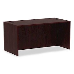 Alera Valencia Series Straight Front Desk Shell, 59.13" x 29.5" x 29.63", Mahogany