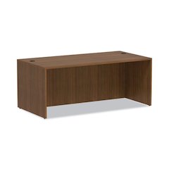 Alera Valencia Series Straight Front Desk Shell, 71" x 35.5" x 29.63", Modern Walnut
