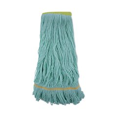 EcoMop Looped-End Mop Head, Recycled Fibers, Extra Large Size, Green, 12/Carton