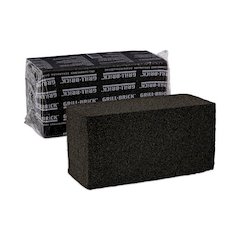 Grill Brick, 8 x 4, Black, 12/Carton