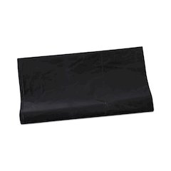 Linear Low Density Industrial Can Liners, 56 gal, 1.7 mil, 43" x 47", Black, Flat Pack, 100/Carton
