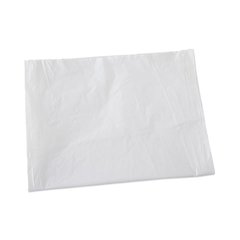 Linear Low Density Industrial Can Liners, 60 gal, 0.7 mil, 38" x 58", White, Flat Pack, 100/Carton