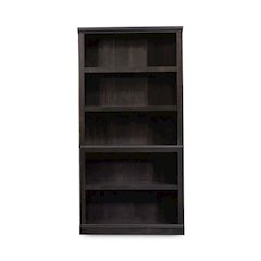 Select Collection Bookcase, Five-Shelf, 35.27w x 13.22d x 69.76h, Estate Black