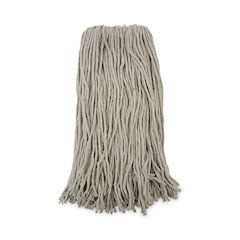 Premium Cut-End Wet Mop Heads, Cotton, 20 oz, White, 12/Carton