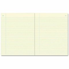 Rediform Perfect Binding Chemestry Book - 60 Sheets - Perfect Bound - 7 1/2" x 9 1/4" - Green Paper - BlueStiff Cover - Numbered - Recycled - 1 Each