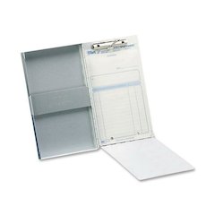 Saunders Snapak Side-open Storage Form Holder - 0.50" Clip Capacity - Storage for 30 Sheet - Side Opening - 5 21/32" x 9 1/2" - Aluminum - Silver - 1 Each