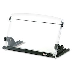 3M In-Line Adjustable Compact Document Holder - 14" Width - Black, Clear