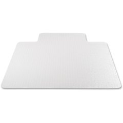 Deflecto EconoMat for Carpet - Carpeted Floor - 53" Length x 45" Width - Lip Size 12" Length x 25" Width - Vinyl - Clear - 1Each