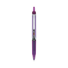 Precise V5RT Rollerball Pen, Retractable, Extra-Fine 0.5 mm, Purple Ink, Purple Barrel