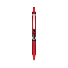 Precise V5RT Rollerball Pen, Retractable, Extra-Fine 0.5 mm, Red Ink, Red Barrel