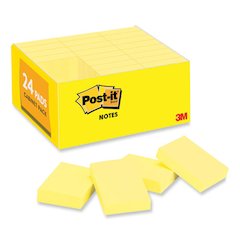 Original Pads in Canary Yellow, 1.38" x 1.88", Value Pack, 100 Sheets/Pad, 24 Pads/Pack