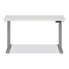 Alera AdaptivErgo Sit-Stand Three-Stage Electric Height-Adjustable Table with Memory Controls, 60" x 24" x 30" to 49", White