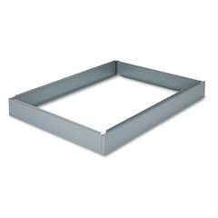 Base for Safco Steel Five-Drawer 50" x 38" Stackable Flat Files, 53.5" x 38.75" x 6", Gray