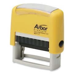 7520012074202, SKILCRAFT Pre-Inked Message Stamp, ENTERED, Blue