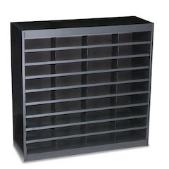 Steel/Fiberboard E-Z Stor Sorter, 36 Compartments, 37.5 x 12.75 x 36.5, Black
