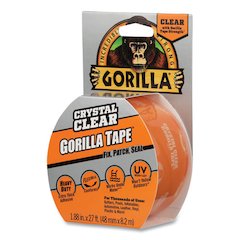 Crystal Clear Tape, 3" Core, 1.88" x 9 yds