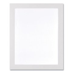 Self Adhesive Sign Holders, 11 x 17, Clear with White Border, 2/Pack