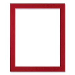 Self-Adhesive Sign Holders, 8.5 x 11 Insert, Clear with Red Border Frame, 2/Pack
