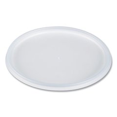 Plastic Lids for Foam Containers, Flat, Vented, Fits 24 oz to 32 oz, Translucent, 100/Pack, 5 Packs/Carton