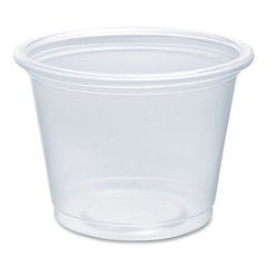 Conex Complements Portion/Medicine Cups, 1 oz, Plastic, Clear, 125/Bag, 20 Bags/Carton