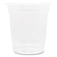 PET Plastic Cups, 8 oz, Clear, 1,000/Carton