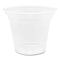 PET Plastic Cups, 9 oz, Clear, 1,000/Carton