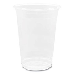 PET Plastic Cups, 10 oz, Clear, 1,000/Carton
