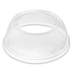 PET Lids, Wide Opening Dome, Fits 12 oz to 24 oz Cold Cups, Plastic, Clear, 1,000/Carton