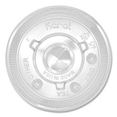 PET Lids, Flat Lid, Fits 12 oz to 22 oz Cold Cups, Plastic, Clear, 1,000/Carton