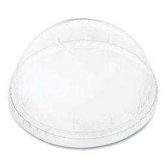 PET Lids, No Hole Dome Lid, Fits 12 oz to 24 oz Cold Cups, Plastic, Clear, 1,000/Carton