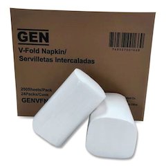 Premium Interfold Pop-Up Dispenser Napkin, 2-Ply, 6.5 x 8.3, White, 250/Pack, 24 Packs/Carton