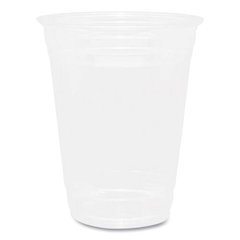 PET Plastic Cups, 16 oz, Clear, 1,000/Carton