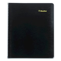 Plan and Link Monthly Planner, 11" x 9.06", Black Cover, 16-Month: Sept 2025 to Dec 2026