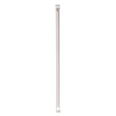Wrapped Jumbo Straws, 10.25", Polypropylene, Red, 500/Pack, 4 Packs/Carton