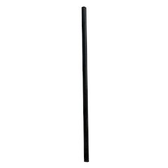 Giant Straws, 7.75", Polypropylene, Black, 150/Pack, 10 Packs/Carton
