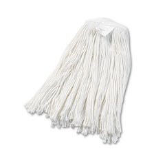 Cut-End Wet Mop Head, Rayon, #20, White, 12/Carton