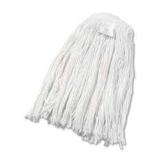 Cut-End Wet Mop Head, Rayon, #24, White