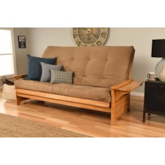 Phoenix Frame/Queen/Butternut Finish/Suede Peat Mattress