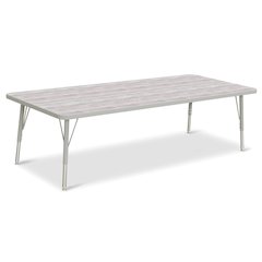 Berries® Rectangle Activity Table - 30" X 72", E-height - Driftwood Gray/Gray/Gray